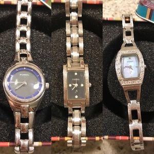 3 Fossil Watches